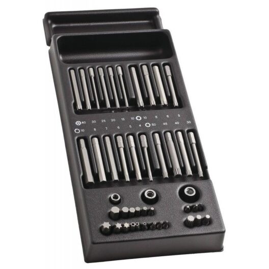Facom MOD.E41 41 Piece Screwdriver Bit Holder &amp; Bit Set Supplied in Plastic Module Tray