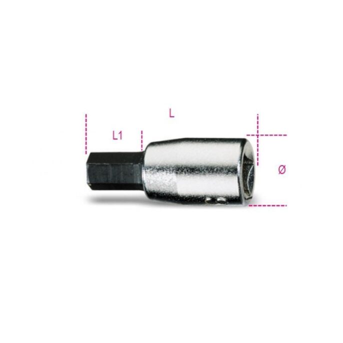 Beta 900ME 1/4" Drive Hexagon Bit Socket 4mm