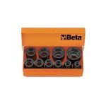 Beta 710/C10 3/8" Drive 10 Piece Metric Hexagon Impact Socket Set in Metal Case 7-22mm