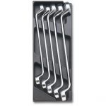 Beta T41 5 Piece Metric Offset Double End Ring Spanner Set in Plastic Module Tray  20-29mm