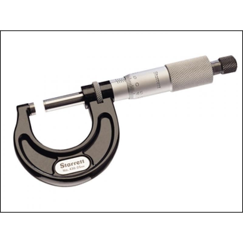 Starrett 436.1MXRL-50 Outside Micrometer 25-50mm Graduation 0.01mm