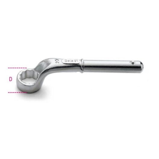 Beta 91 Metric Heavy Duty Offset Ring Spanner Wrench 24mm