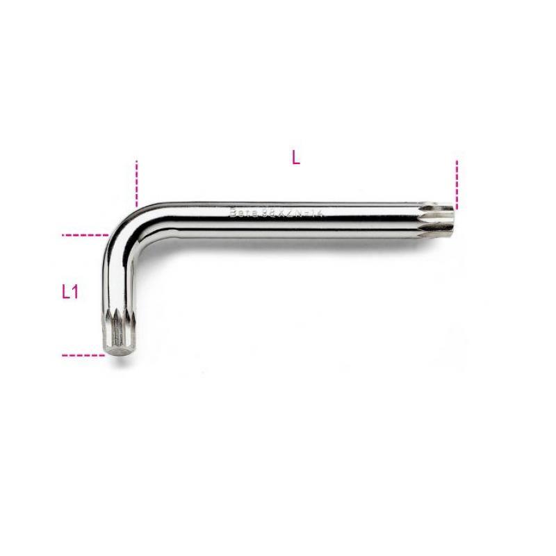 Beta 98XZN Offset XZN (Spline) Key Wrench M10