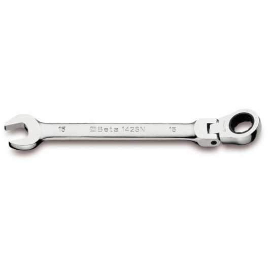Beta 142SN Metric Flexible Head Ratchet Combination Spanner Wrench 13mm