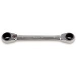 Beta 192 4 IN 1 Flat Bi Hex Double End Reversible Ratcheting Spanner Wrench 8 x 10 / 12 x 13mm