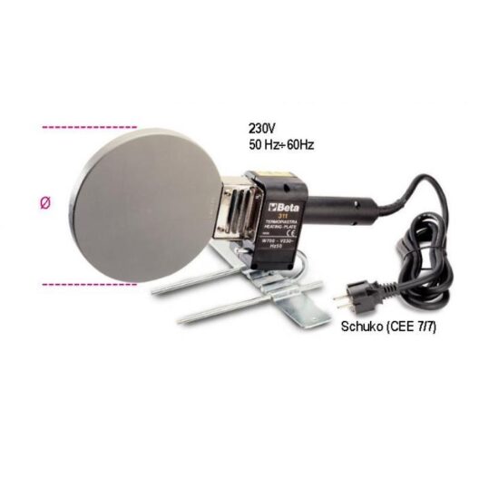 Beta 311/1 Heating Plate For Manual Straight & Slanted Welding PE, PP, PVC & PVDF Pipes
