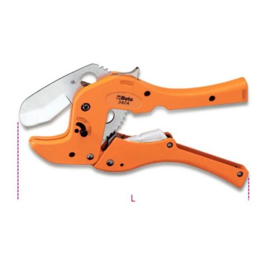 Beta 342A Ratchet Type Shears For Plastic Pipes 0-50mm