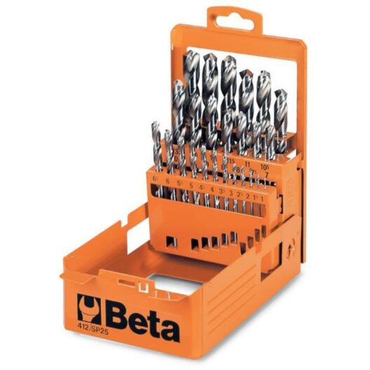 Beta 412/SP25 25 Piece Twist Drill Set with Cylindrical Shanks 1-13mm