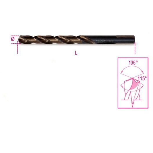Beta "416 4" 4mm Drill with Cylindrical Shank