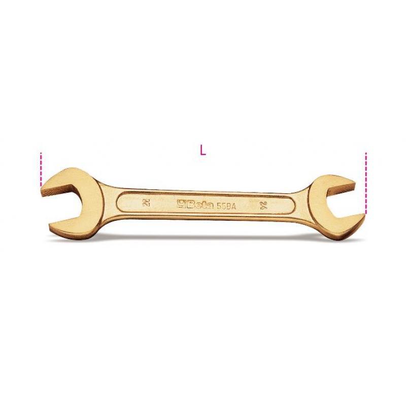 Beta 55BA Sparkproof Non Sparking Metric Double Open End Spanner Wrench 24 x 27mm