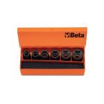 Beta 720/C6 1/2" Drive 6 Piece Metric Hexagon (6 Point) Impact Socket Set 13-24mm