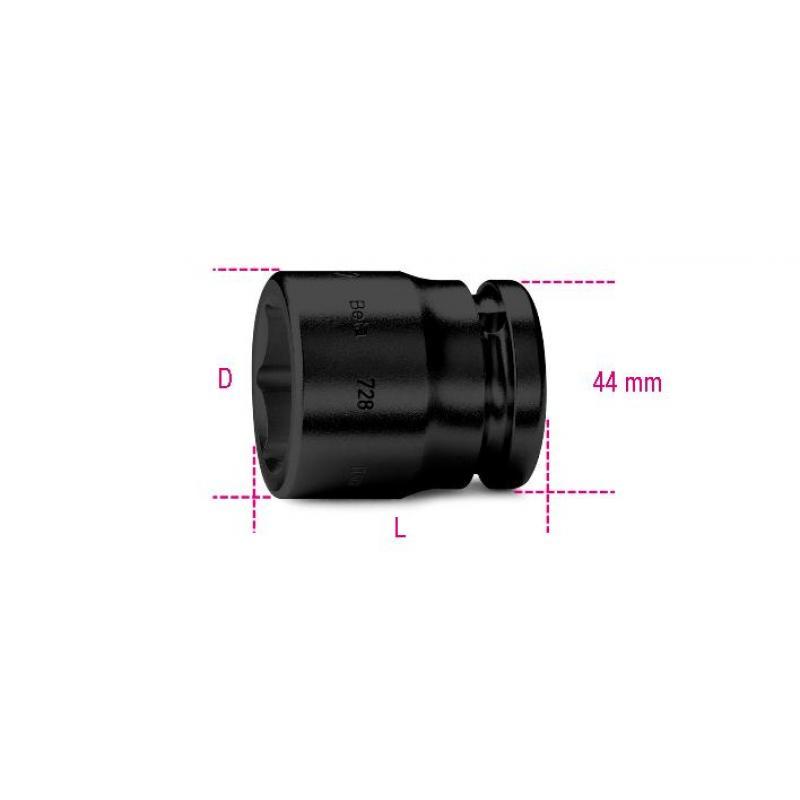 Beta 728 3/4″ Drive Metric Hexagon (6 Point) Impact Socket 35mm