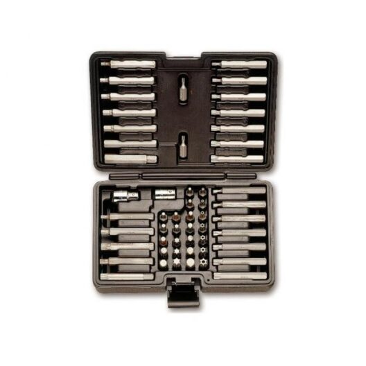 Beta 867/C52 52 Piece Hexagon Screwdriver Bits, 10mm Drive & 3/8" & 1/2" Holders