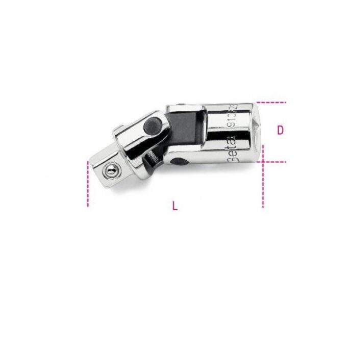 Beta 910/25 3/8" Drive Universal Joint 50mm Long