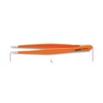 BETA 994PL PVC-COATED STRAIGHT LARGE KNURLED POINT SPRING TWEEZERS 150mm