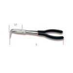 Beta 1009L/C 90° Bent Extra Long Knurled Nose Pliers With PVC Handles 253mm