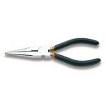 Beta 1166 Extra Long Knurled Needle Nose Pliers With PVC Coated Handles 160mm
