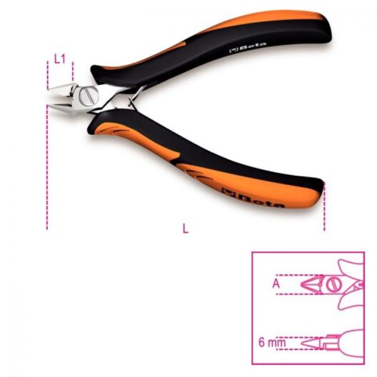 Beta "1182BM" Diagonal Semi Flush Cutting Nipper - 120mm Long