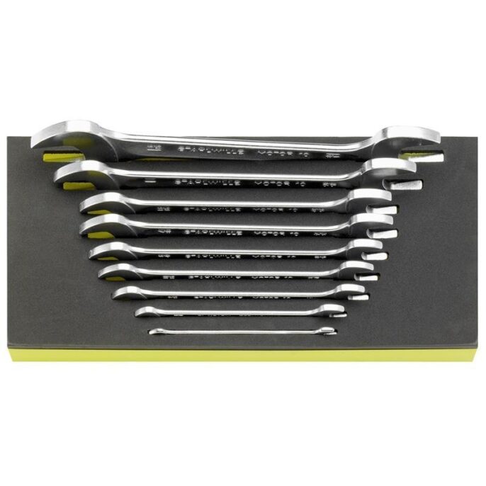 Stahlwille TCS 10A/9 '10A Series' 9 Piece Double Open Ended AF Spanner Set In Foam Module 1/4"-1,5/16"