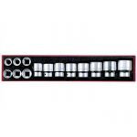 Teng TTX34AF 14 Piece 3/4" Drive AF (Imperial) Socket Set in Tool Box Module Tray