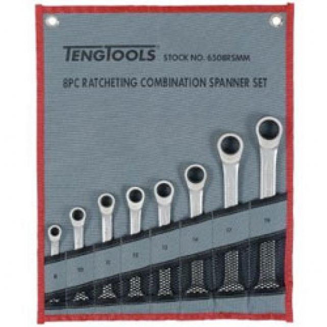 Teng 6508RSMM Combination Ratcheting Spanner Set PrimeTools