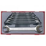 Teng TT6208 Double Open Ended Spanner Set In Tool Box Tray 6-22mm