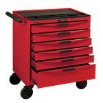 Teng TCW806N 8 Series 6 Drawer Roller Cabinet In Red
