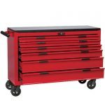 Teng TCW806LN 8 Series 6 Drawer 53" Wide Roller Cabinet In Red