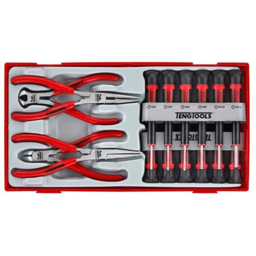 Teng TTMI16 16 Pce Mini Plier & Screwdriver Set In Toolbox Module Tray