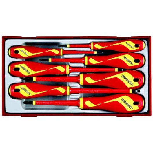 Teng TTV907N 7 Piece Insulated Screwdriver Set In Toolbox Module Tray