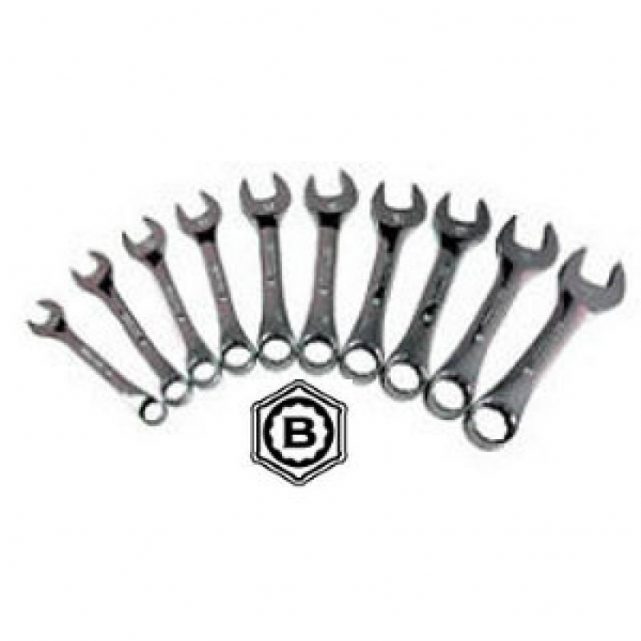 Combination Stubby Spanners 10-19mm Short Spanner Wrenches Spanner Set 