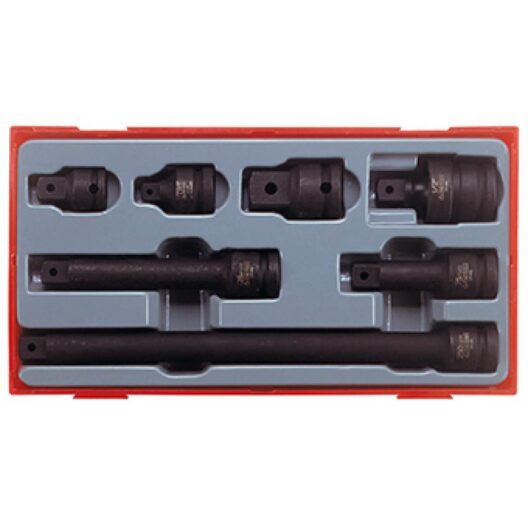 Teng TT9207 1/2" Drive Impact Extension Bar & Adaptor Set in Tool Box Module Tray