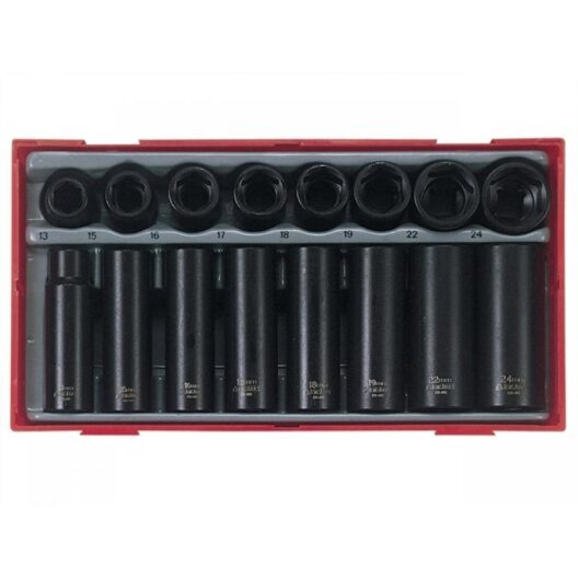 Teng TT9116N 16 Piece 1/2" Drive Socket Set In Tool Box Module Tray 13-24mm