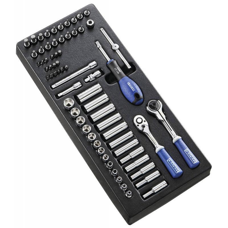Expert by Facom E030715 67 Piece 1/4″ Drive Socket Set Module