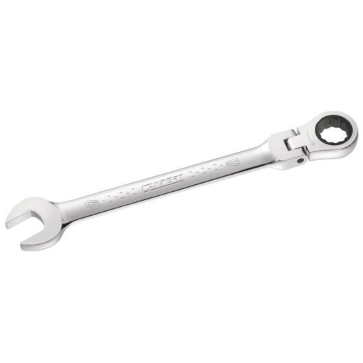 Expert by Facom E110908 Flexible Head Ratchet Combination Spanner 15mm