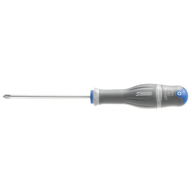 Facom AD1X100ST Protwist Stainless Steel Pozidriv Screwdriver PZ1
