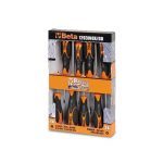 Beta 1293INOX/D8 8 Piece Stainless Steel Slotted & Phillips Screwdriver Set