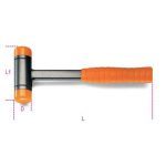 Beta 1392 Steel Shaft Interchangeable Plastic Face Dead-Blow Hammer 35mm