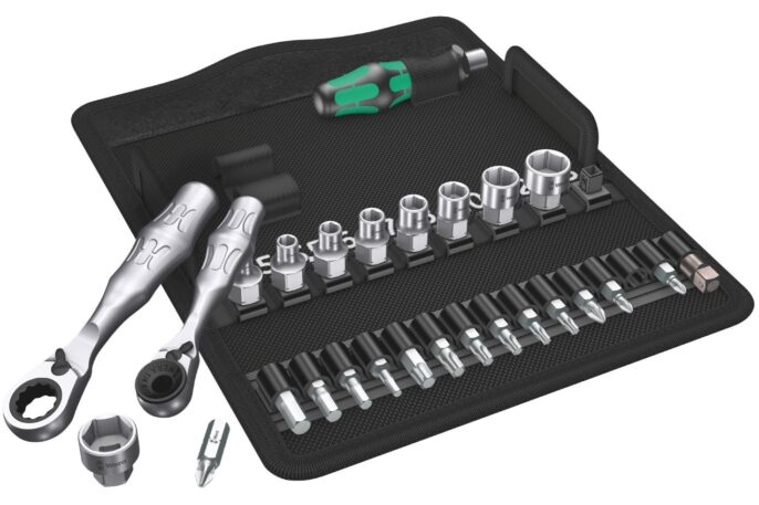 Wera Kraftform Kompakt Zyklop Mini 2, 27 Piece Ratchet, Socket & Bit Set - 135918