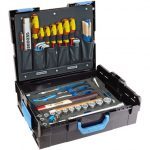 Gedore (Germany) 1100-01 Sturdy ABS Tool Case with 58 Piece Tool Kit