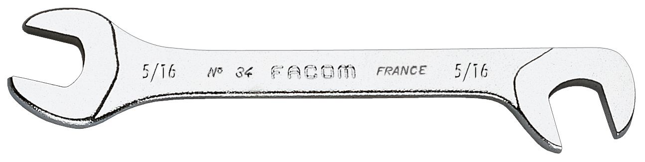 FACOM 34.17 OFFSET OPEN END MIDGET SPANNER WRENCH 17mm Ends at 15 & 75 degrees 