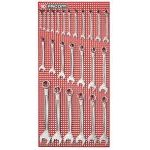 Facom 440.P25M 25 Piece 440 Series Metric Combination Spanner Wrench Set 6-34mm on Wall Rack