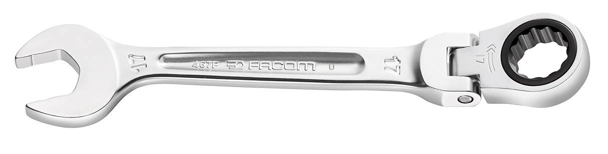Facom 467BF.8 Flexible Anti-Slip Ratchet Combination Spanner 8mm 