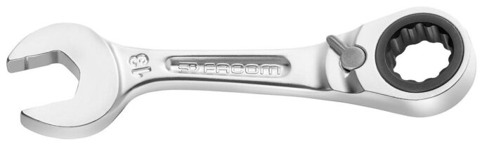 Facom 467BS.10 Stubby Anti-Slip Ratchet Combination Spanner 10mm