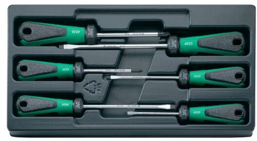 Stahlwille 4891 6 Piece 3K DRALL Slotted & Phillips Screwdriver Set