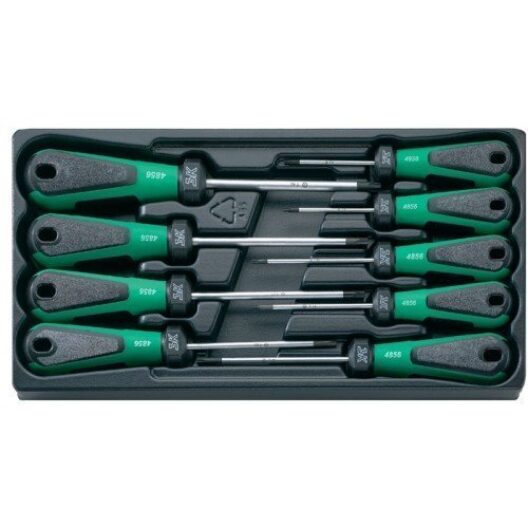 Stahlwille 4899 3K DRALL 9 Piece Tamperproof Torx Screwdriver Set T8-T40