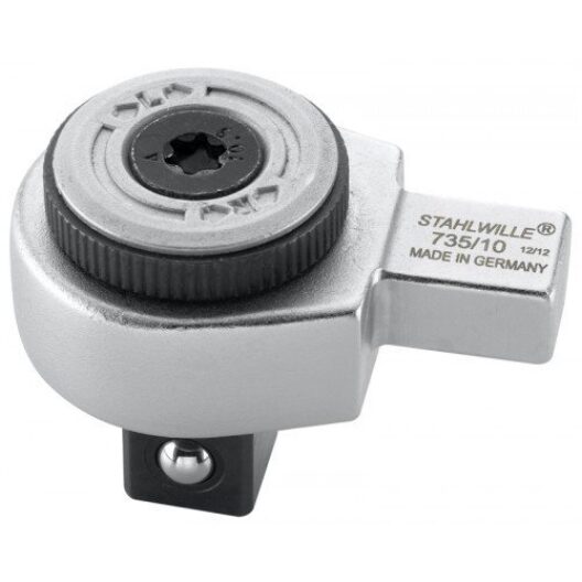 Stahlwille 735/10 1/2" Drive Fine Tooth Ratchet Insert Tool (9x12mm)