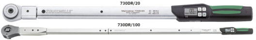 Stahlwille 730DR/10 Service/Series MANOSKOP® Electromechanical Torque Wrench with 1/2" Drive Ratchet Insert Tool