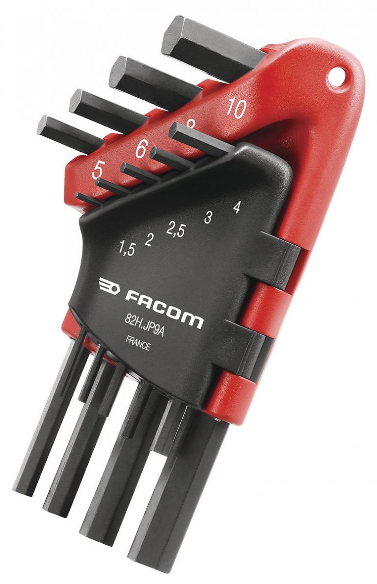 82H.JP9A Standard 9 Piece Hexagon Key Set 1.5 10mm In Clip