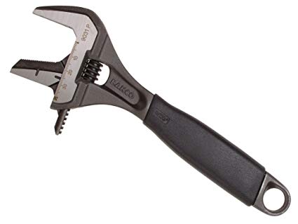 Bahco 9031P ERGO Adjustable Wrench 8″ Reversible Extra Wide Jaw Opening  39mm